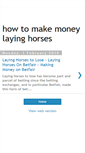 Mobile Screenshot of howtomakemoneylayinghorses.blogspot.com