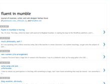 Tablet Screenshot of fluentinmumble.blogspot.com