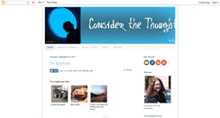 Desktop Screenshot of considerthethought.blogspot.com