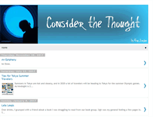 Tablet Screenshot of considerthethought.blogspot.com