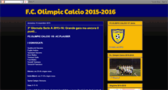 Desktop Screenshot of fcolimpiccalcio.blogspot.com
