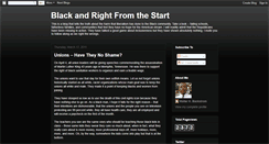 Desktop Screenshot of blackandrightfromthestart.blogspot.com