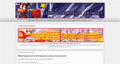 Desktop Screenshot of lenny-conundrum-answers.blogspot.com