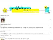 Tablet Screenshot of fromblankpages365.blogspot.com