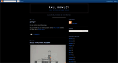 Desktop Screenshot of paulrowley.blogspot.com