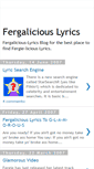 Mobile Screenshot of fergalicious-lyrics.blogspot.com