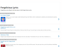 Tablet Screenshot of fergalicious-lyrics.blogspot.com
