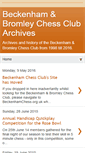 Mobile Screenshot of beckenhamchess.blogspot.com