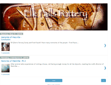 Tablet Screenshot of elkfallspottery.blogspot.com