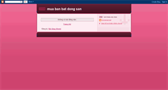 Desktop Screenshot of muabanbatdongsan.blogspot.com