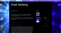 Desktop Screenshot of anakbelitang.blogspot.com