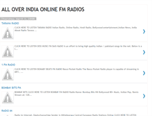 Tablet Screenshot of indiafmradio.blogspot.com