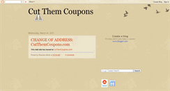 Desktop Screenshot of cutthemcoupons.blogspot.com