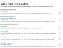 Tablet Screenshot of emailfromgrandma.blogspot.com