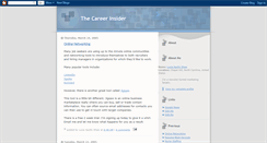 Desktop Screenshot of careerinsider.blogspot.com