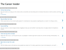 Tablet Screenshot of careerinsider.blogspot.com