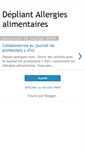 Mobile Screenshot of depliantallergiesalimentaires.blogspot.com