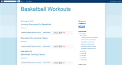 Desktop Screenshot of basketballworkouts.blogspot.com