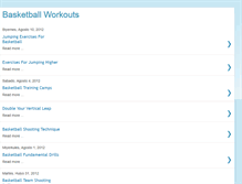 Tablet Screenshot of basketballworkouts.blogspot.com