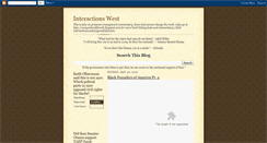 Desktop Screenshot of interactionswest.blogspot.com