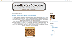 Desktop Screenshot of needleworknotebook.blogspot.com