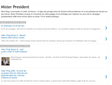 Tablet Screenshot of mister-president.blogspot.com