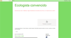 Desktop Screenshot of ecologistaconvencido.blogspot.com