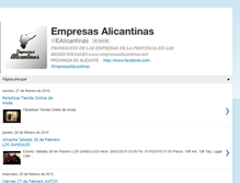 Tablet Screenshot of empresasalicantinas.blogspot.com