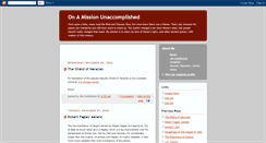 Desktop Screenshot of onamissionunaccomplished.blogspot.com