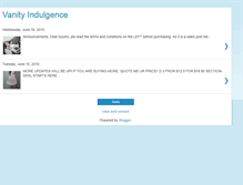 Tablet Screenshot of myvanity-indulgence.blogspot.com