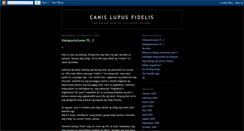 Desktop Screenshot of canislupusfidelis.blogspot.com