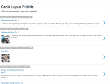 Tablet Screenshot of canislupusfidelis.blogspot.com