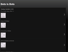 Tablet Screenshot of botsisbots.blogspot.com