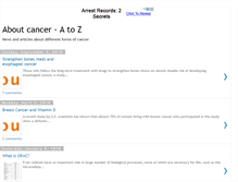 Tablet Screenshot of a-z-cancer.blogspot.com