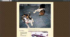 Desktop Screenshot of beagledaily.blogspot.com
