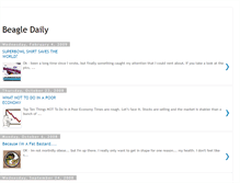 Tablet Screenshot of beagledaily.blogspot.com
