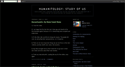 Desktop Screenshot of humanitology.blogspot.com