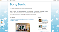 Desktop Screenshot of bussybambo.blogspot.com