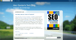 Desktop Screenshot of alecgordonstechblog.blogspot.com