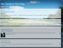 Tablet Screenshot of alecgordonstechblog.blogspot.com