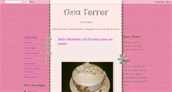 Desktop Screenshot of ninaferrercakedesigner.blogspot.com