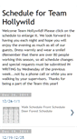 Mobile Screenshot of hollywildschedule.blogspot.com