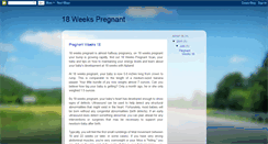 Desktop Screenshot of 18weekspregnant.blogspot.com