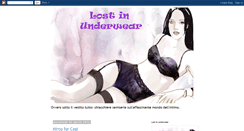 Desktop Screenshot of lostinunderwear.blogspot.com