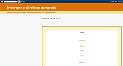 Desktop Screenshot of internetedireitosautorais.blogspot.com