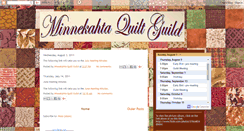 Desktop Screenshot of minnekahtaquiltguild.blogspot.com