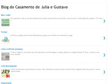 Tablet Screenshot of casamentodejuliaegustavo.blogspot.com