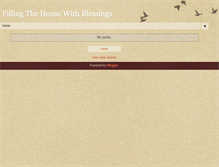 Tablet Screenshot of fillingthehousewithblessings.blogspot.com