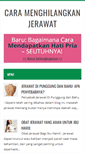 Mobile Screenshot of menghilangkan-jerawat-alami.blogspot.com