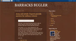 Desktop Screenshot of barracksbugler.blogspot.com